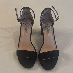 Steve Madden Black Ankle Strap Heels